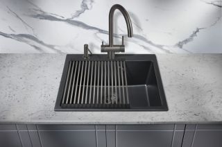 Ролл-мат для кухонной мойки Milacio Ultra MCU.4536.GM воронёная сталь